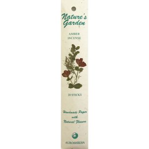 Nature’s Garden Amber incense with a warm, woody fragrance, available in Cape Town and across South Africa.