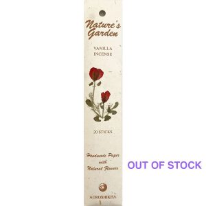 Nature’s Garden Vanilla incense with a warm, creamy fragrance, available in Cape Town and across South Africa.
