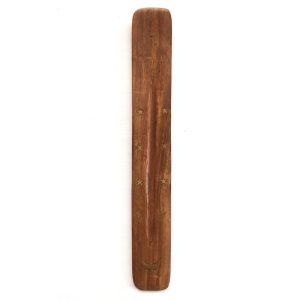 Wooden incense holder with brass stars and moon inlay, handcrafted and available in Cape Town and across South Africa